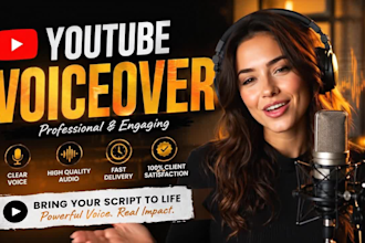 record male american voice over for youtube video narration