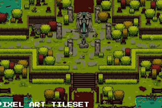 create pixel art tileset, pixel environment top down rpg maker tileset for games
