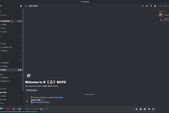 a custom discord bot with automation, moderation and API integratioion