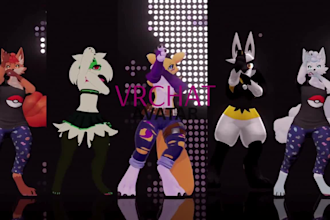 do custom furry vrchat avatar model 3d nsfw vrchat avatar commission vrm avatar