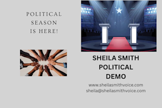 record an engaging political voiceover ad