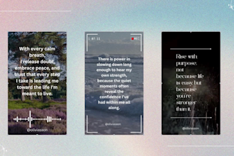 create aesthetic affirmation videos for reels, tiktoks and youtube shorts
