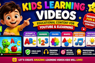kids video animation learning videos