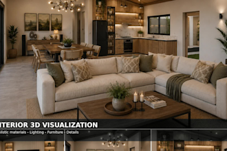 create realistic 3d renders