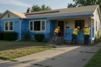 do time lapse video home renovation interior and exterior transformation