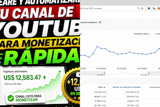 crea y automatiza tu canal de youtube para una monetizacion rapida
