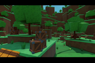 build low poly roblox map, game map, obby map terrain, landscape for roblox game