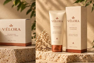 design luxury skincare and cosmetic product ads