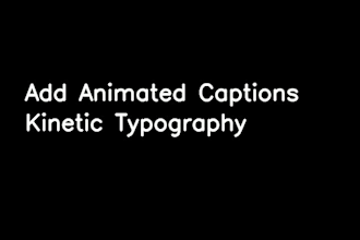 fix boring product videos with animated captions and kinetic typography in 24hrs