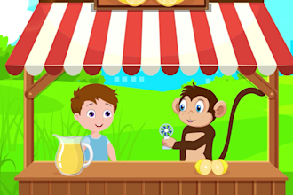 create engaging 2d kids animation  character animation videos