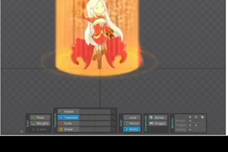 create 2d spine animations for game characters and items