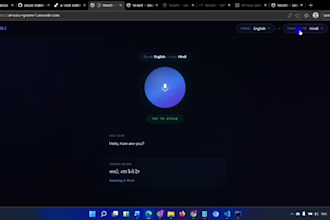 develop ai voice translation and dubbing application