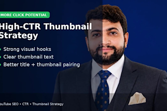 optimize youtube SEO and design high CTR thumbnails