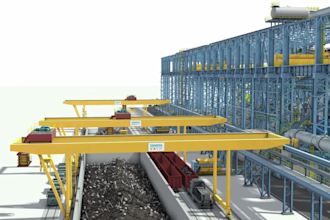 create 3d industrial plant animation factory flythrough manufacturing process