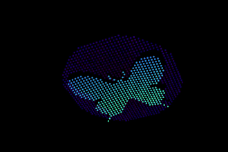 create 3d drone show animation and cinematic drone light show