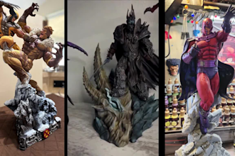 3d print and paint action figure resin anime figure 3d statue miniature painting