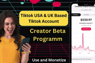 professionally create tiktok UK and US account