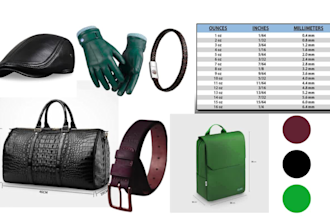 create leather goods bag tech pack wear shoes leather belt leather cap bracelet