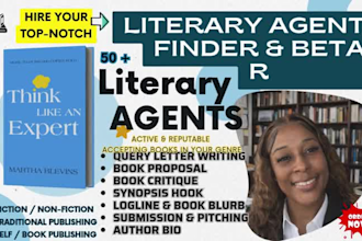 submit book to top literary agents write query letter synopsis book proposal bio