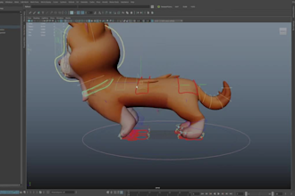 3d pet animal riging,52 morph,facial tracking,3d blandshape,vrm animaze rig,ikfk