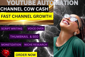 create a faceless youtube cash cow channel with SEO