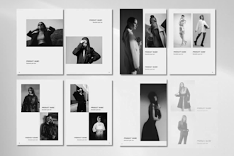 design fashion lookbook catalog canva brochure clothing brand layout