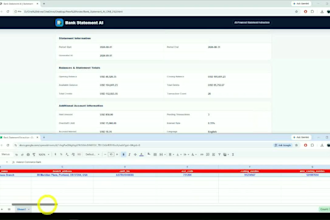 develop ai powered bank statement extraction and automation