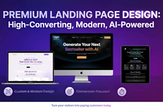 design a high converting figma landing page UI UX