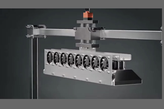 create 3d industrial machine animation, mechanical exploded view, cad animation