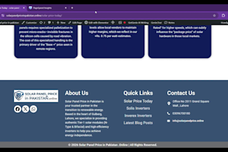 build a solar website using hello elementor