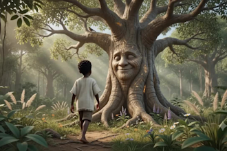 create captivating ai african folktales and 3d animation