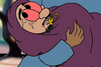 create a simple 2d cartoon animation