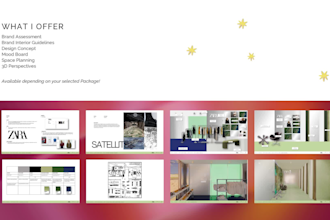 design a commercial interior concept for your brand