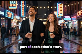 create cinematic ai romantic videos, for couples and love stories