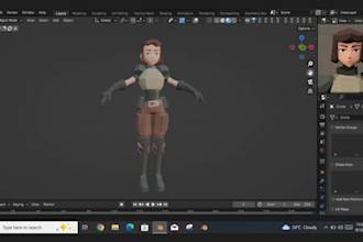 model custom 3d low poly character game ready low poly 3d character rig, texture
