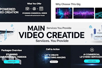 create a stunning commercial video using ai generated visuals