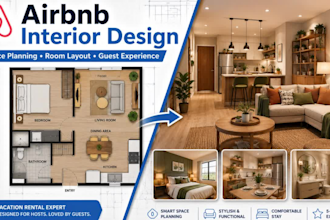 create airbnb interior design with airbnb space planning and airbnb room layout