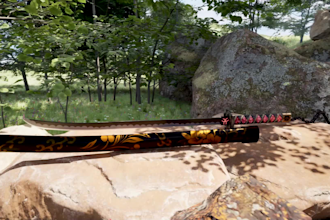 create a game ready 3d model with pbr textures