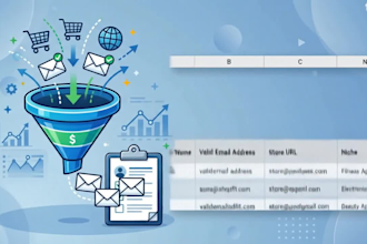 build targeted shopify ecommerce store leads and b2b email list