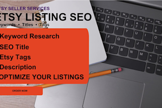 optimize your etsy listings with SEO keywords titles and tags