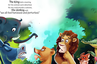 draw a children book illustration