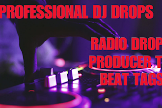 female producer tag voice over dj drops radio sweepers dj intro beat tag