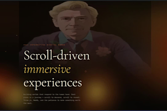 design scroll driven immersive websites