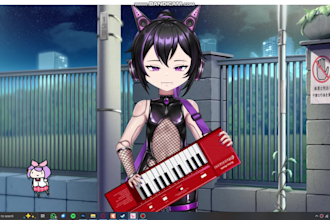 design and rig live2d vtuber model, male or female 2d vtuber