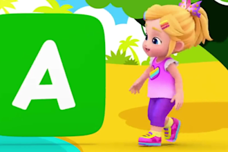 create 3d kids animation nursery rhymes for youtube kids