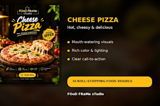 design professional food advertisement posters