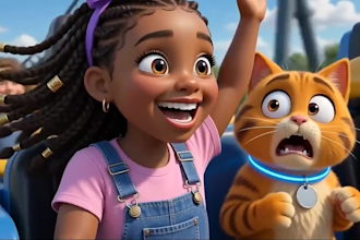 do 3d ai cartoon video animation for youtube, ai video art