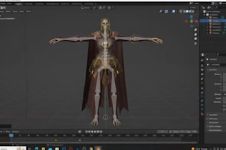 rig your 3d game character ,model in blender for animation and games