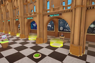 create interactive custom vrchat world 3d environment metaverse vrc world vrchat