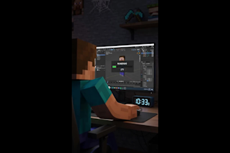 create professional minecraft animations for your youtube shorts